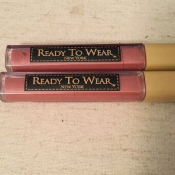 2 Pack Ready to Wear New York Lurex Lips Shimmery Lip Gloss - Backstage Blush - Picture 1 of 2